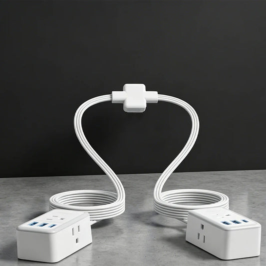 Dual Split Extension Power Strip