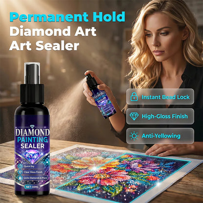 💎✨ Diamond Art Sealer – seals in the pearls, gives a glossy finish, dries quickly, and lasts a long time.