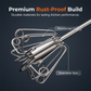 🔥Stainless Steel Hand Egg Beater 🥚✨ | Effortless Whisking – No Batter Splatter, Dishwasher Safe & Built to Last 🇬🇧🔧