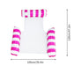 Colorful Striped Inflatable Pool Float with Inflator