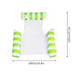Colorful Striped Inflatable Pool Float with Inflator