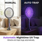 🔥Limited‑Time 50% Off｜Extendable Rechargeable Bug Zapper Racket, USB‑C Charging, Kid‑Safe Quiet Fly Swatter for Indoor Home Use
