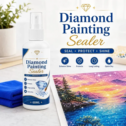 Diamond Painting Sealer Spray with Towel
