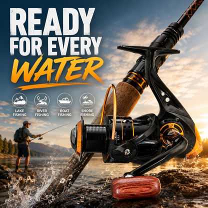 【⏰ Historically lowest price - only today!】🌀🎣 Baitrunner spinning reel - dual drag, quiet, stable, for predatory fish and coarse fish. 💪