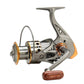 【⏰ Historically lowest price - only today!】🌀🎣 Baitrunner spinning reel - dual drag, quiet, stable, for predatory fish and coarse fish. 💪