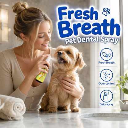 🥳2026 HOT SALE🥳💞50K+ SOLD!🐱🧴 50% OFF! Daily Pet Oral Spray – Gentle formula for dogs & cats. Supports oral hygiene, reduces bad breath. Easy fine‑mist application – a must for every pet owner! 🛡️💚