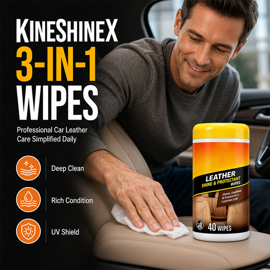 🚗Multi-Purpose Car Interior Leather Care Cream ✨Refresh Car Seats, Steering Wheels & Interior Trim 🛡️Nourish & Protect Leather Surfaces