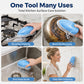 Kitchen Oil Cleaning Brush with Built-in Soap Dispenser