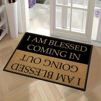 📢📢50% OFF !! ⏰Funny Text Print Welcome Doormat