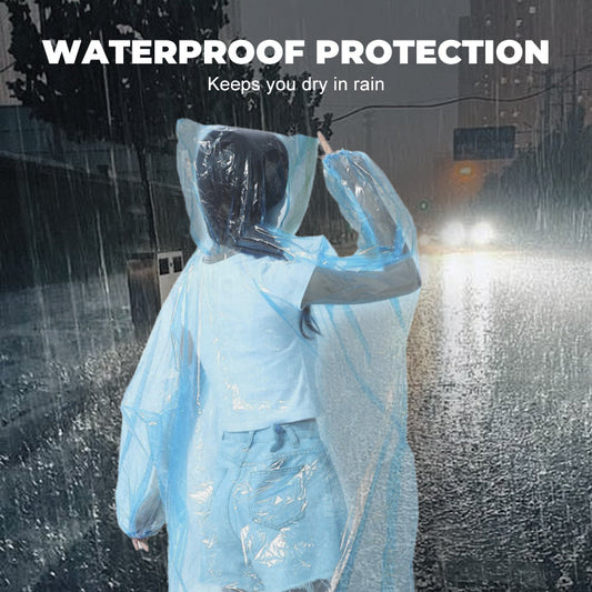 🌧️ Pocket-Size Disposable Raincoat for Unexpected Showers