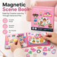 Kids Magnetic Quiet Book Folding Puzzle Scene Early Educational Toy for Boys Girls