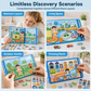 Kids Magnetic Quiet Book Folding Puzzle Scene Early Educational Toy for Boys Girls