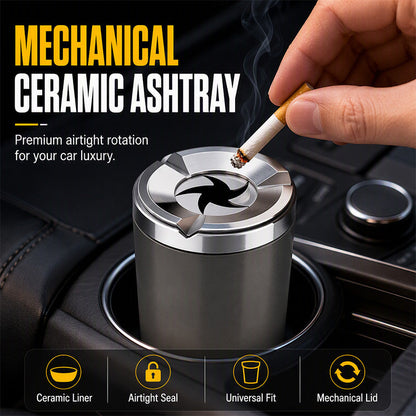 🛡️Rotating Car Ashtray with Ceramic Inner Liner