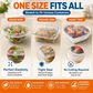 💸Great Value 300/500PCS Disposable Elastic Food Bowl Covers Universal Stretch Fresh‑Keeping Covers for Bowls, Plates & Leftovers