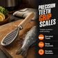 Stainless Steel Fish Scaler with Wooden Handle