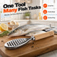 Stainless Steel Fish Scaler with Wooden Handle