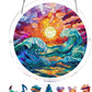 Acrylic Sunset & Sea Jigsaw Puzzle Window Hanging