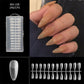 Long Seamless Almond Nail Tips