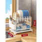 2-Tier Dish Drying Rack with Drainboard
