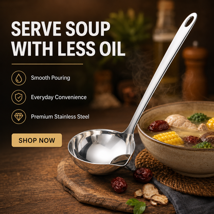 Stainless Steel Oil Separator Spoon