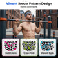 Unisex 15cm Ultra-Wide Soccer Print Sports Headband