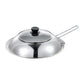 🍳50% OFF NOW! Stainless Steel Splash‑Proof Pot Lid with Glass Window‑ Universal Clear Cooking Shield, Heat‑Resistant Visible Lid Cover, Anti‑Splash Replacement Lid for Woks & Pans