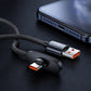 ⚡ 100W-Rated 90° USB-A to USB-C Cable – Game & Charge