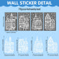 ⏳LAST DAY SALE!🎁🎄 Christmas Village Window Sticker Set