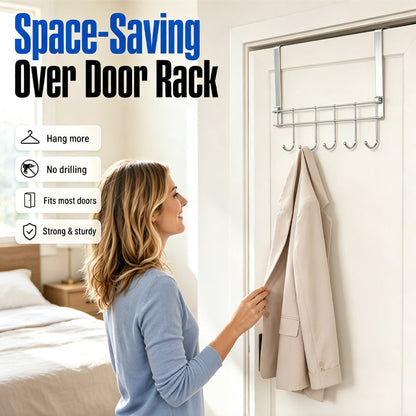 Heavy Duty Over Door Hook Rack