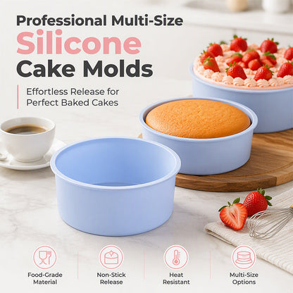 Food Grade Silicone Round Baking Cake Mold