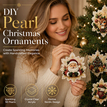 🎄 50% OFF! 5D DIY Christmas Ornament – Sparkling Beads & Acrylic, 3D Glow, Easy to Make. Perfect for the Tree, Window & Gifts! ✨🎁