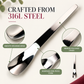 🥄50% OFF NOW! Long-Handle 316L Stainless Steel Dessert Spoon – Wide Shallow Scoop, Multipurpose Metal Spoon for Ice Cream, Jam, Yogurt, Cake & Daily Kitchen Use