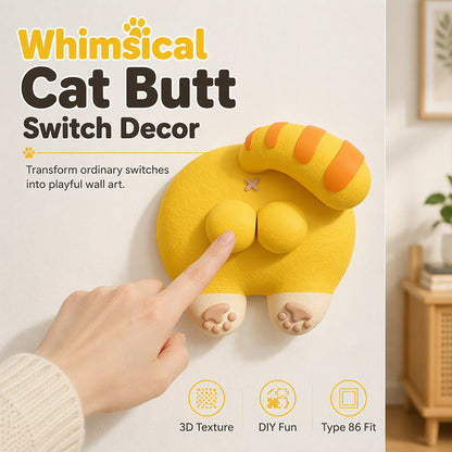 Cute Cat Butt Switch Cover