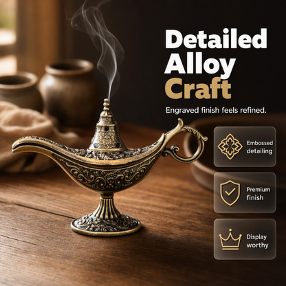 Retro Aladdin Magic Lamp Incense Burner