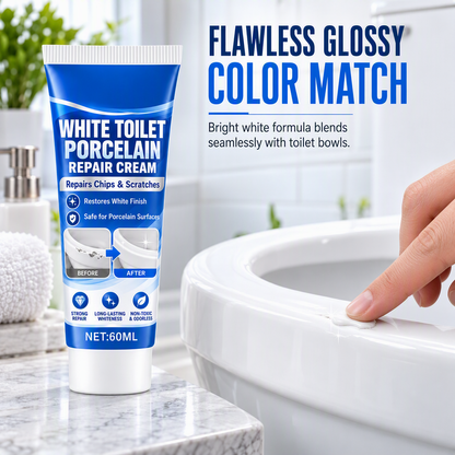 White Toilet Porcelain Repair Cream