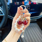 Sweet Cherry Keychain Bag Charm