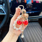 Sweet Cherry Keychain Bag Charm
