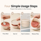 Thickened Round Silicone Meat Portioning Container with Lid