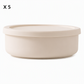 Thickened Round Silicone Meat Portioning Container with Lid