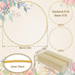 🌸 Gold-Tone Decorative Hoop with Wooden Stand
