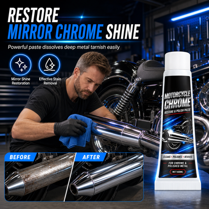 ⏳Limited-time 50% off⏰Motorcycle Chrome Polishing Paste and Metal Restorer🏍️🪄✨