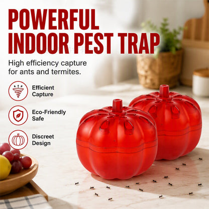 ⏳Time-Limited Special⏰ Pumpkin Shaped Indoor Fruit Fly Trap – Non-Toxic Mechanical Lure-and-Trap Funnel, Safe for Kids & Pets – Discreet Design Eliminates Ants & Flies on Kitchen Counters & Baseboards 🪰