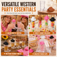 Plastic Cowboy Boot Shot Glasses with Mini Hats
