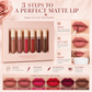 Get Rose Matte Lips Instantly! Long-Lasting Liquid Lipstick