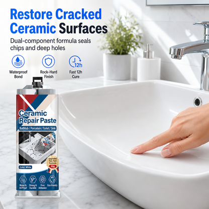 ⏳🔥LIMITED-TIME 50% OFF! 🛠️ Quick-Drying Ceramic Tile Repair Paste – Crack & Chip Filler