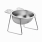 Elevated Stainless Steel Pet Bowl with Raised Stand