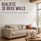 Transform Walls Instantly! Self-Adhesive 3D Brick Panels
