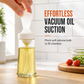 Food Grade Silicone Oil Bottle with Brush Heat Resistant Squeeze Oil Dispenser for BBQ Grilling and Baking