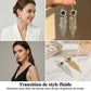 Boucles d'oreilles élégantes à nœud en zircon et longues pampilles