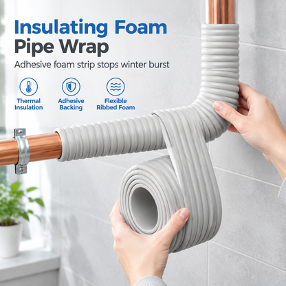 Adhesive Pipe Insulation Wrap Outdoor Winter Anti Freeze Thermal Foam Sleeve for Water and Solar Pipes